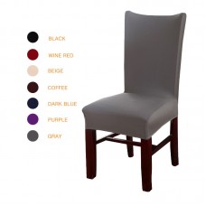 Elástico grande extraíble comedor silla cubierta Anti-sucio Flexible Color sólido asiento plegable funda para bodas banquete ali-04445196
